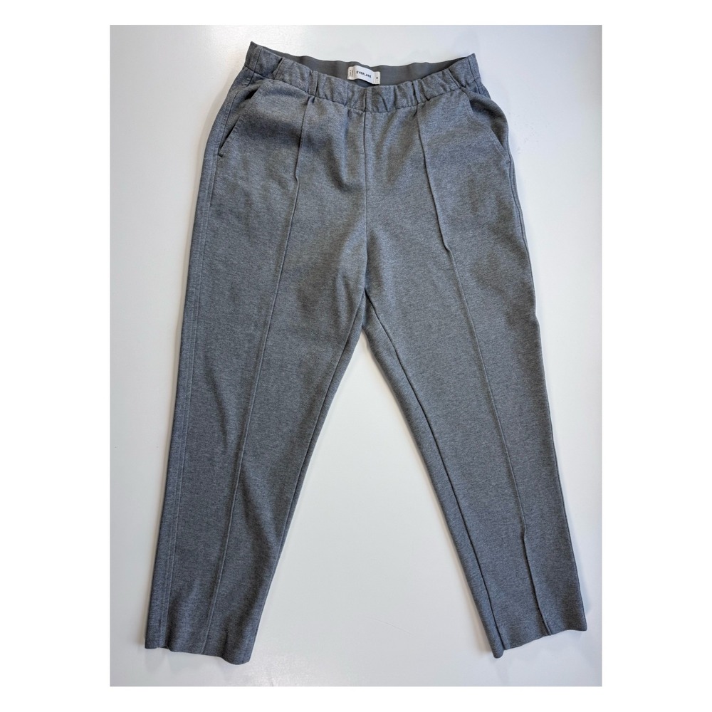 EVERLANE The Dream Pant Cotton Blend Tapered Pull On Pants Womens Medium Gray